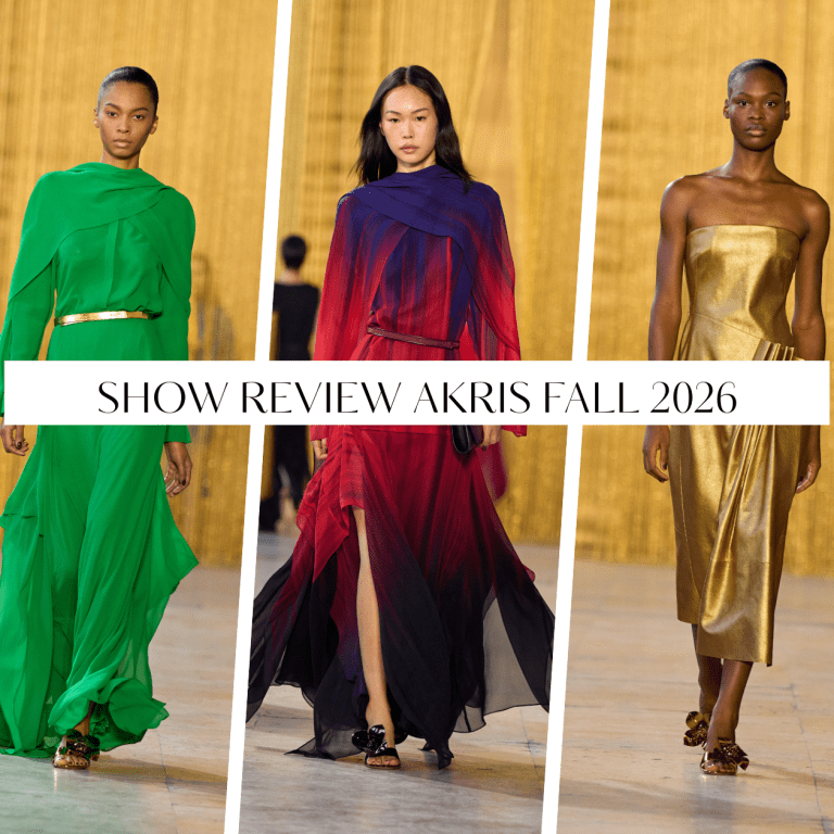 Akris Fall 2026 Show Review: Bold Colors, Gold Fringe and Chunky Knits as Albert Kriemler Explores Texture and Craft in Collaboration with Olga de Amaral