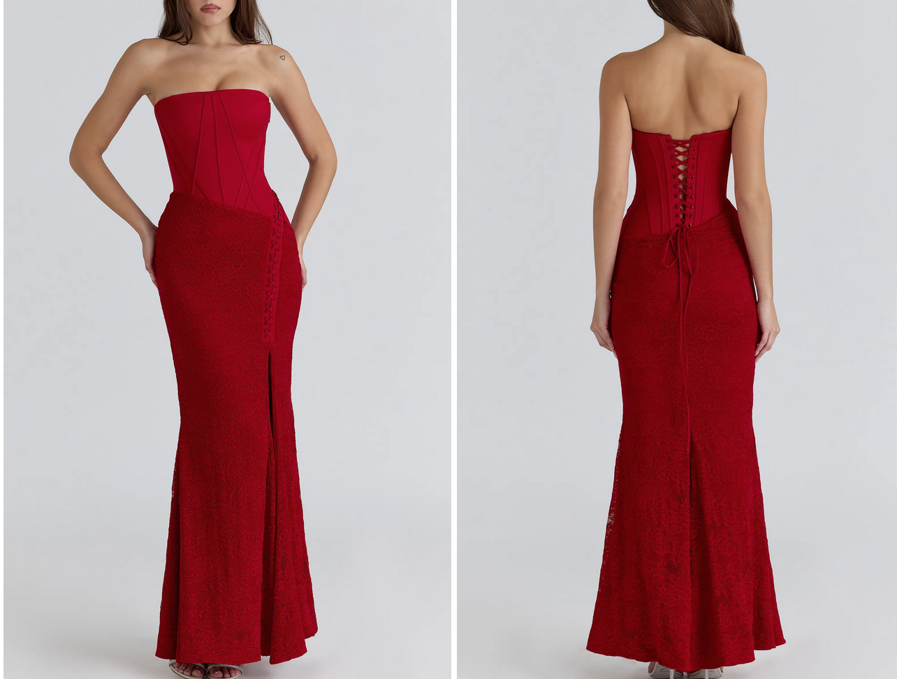 2 Pink In Black R13 And Willow Sage Hart In A Red House Of CB Dress At The Lost Boys Broadway Premiere