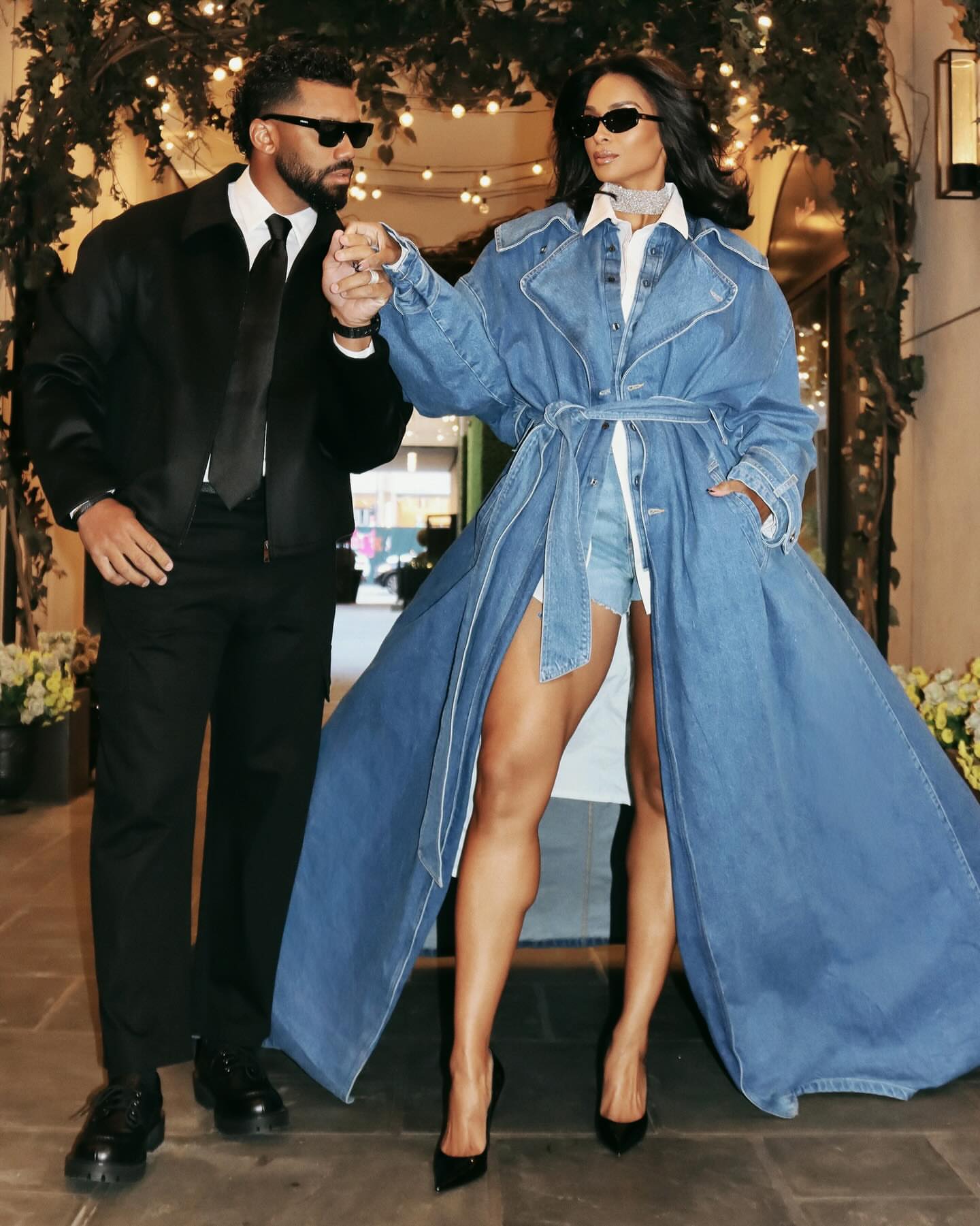 4 Ciara Stuns In Denim Romeo Hunte Fall 2026 And Russell Wilson Looks Fly In Prada At The Devil Wears Prada 2 New York Premiere 
