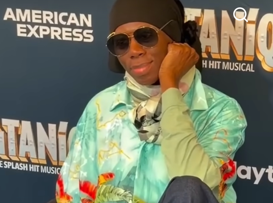 Former ANTM Judge and Stroke Survivor Miss J. Alexander Steps Out in Blue Jerome Lamaar Shirt at TITANIQUE Opening Night