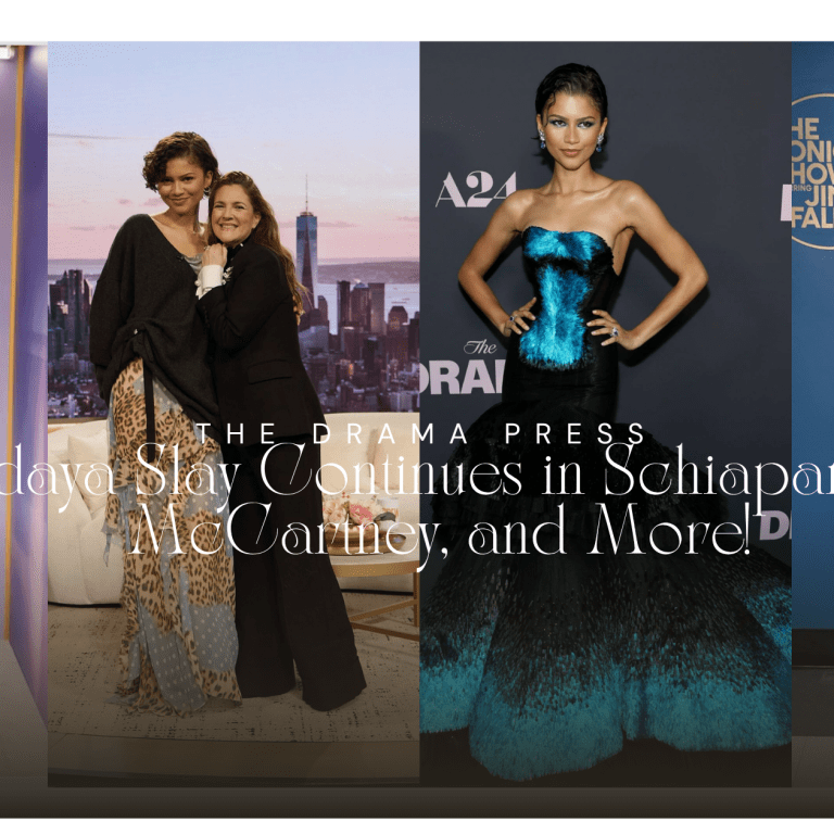 Zendaya’s The Drama Slay Continues in Blue Schiaparelli Gown, Zimmermann Corset Dress for Fallon Tonight, Erdem on GMA, and More!