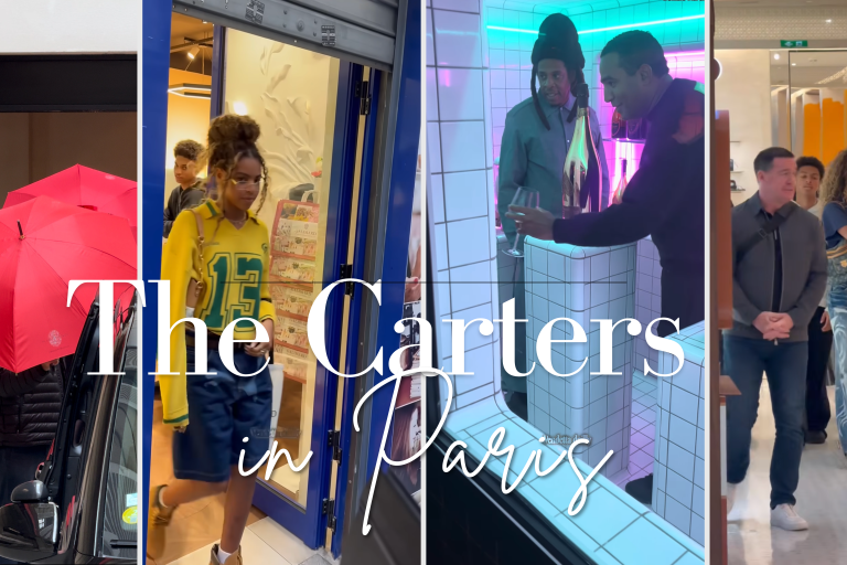 Blue, Rumi, Jay Z and Beyonce Spied All Over Paris by Vendetta Dailly