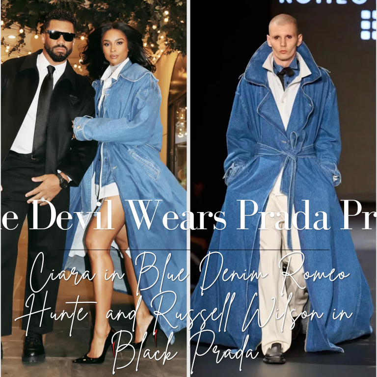 Ciara Stuns in Denim Romeo Hunte Fall 2026 and Russell Wilson Looks Fly in Prada at the Devil Wears Prada 2 New York Premiere