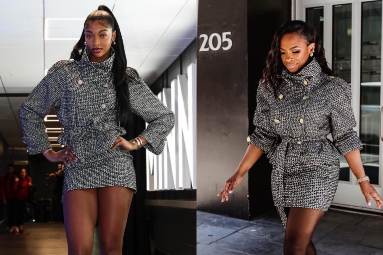 Who Wore it Better? Angel Reese Vs. Kandi in Miss Circle’s Tweed Skirt Set + Find a Link to Purchase!