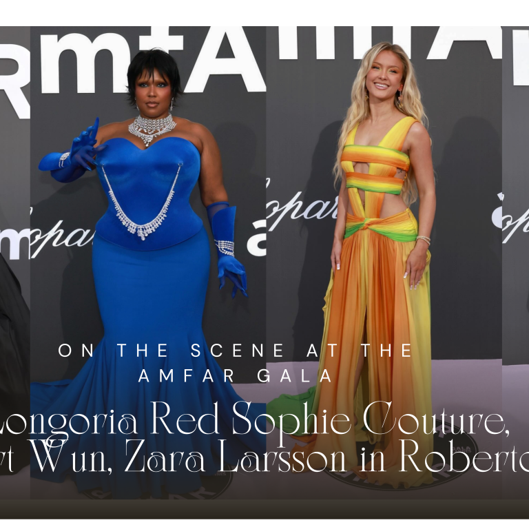 On the Scene at the amfAR Cannes Gala: Eva Longoria in Red Sophie Couture, Heidi Klum in Black Corseted Sophie Couture, Zara Larsson in Roberto Cavalli, and More!