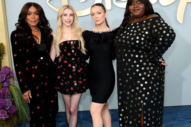 All the Looks from the Disney Upfronts: Angela Bassett in L’Agence, Gabourey Sidibe in Studded Eloquii Black Dress, Emma Roberts in BluMarine, and More!
