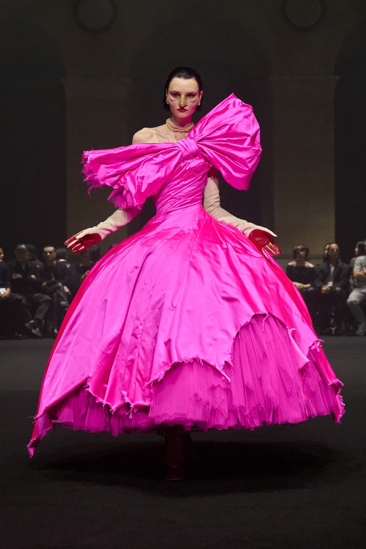 Demi Moore Matieres Fecales Cannes Film Festival Paper Tiger Brad Goreski Christian Louboutin Cannes Style Pink Silk Gown 25 Copia