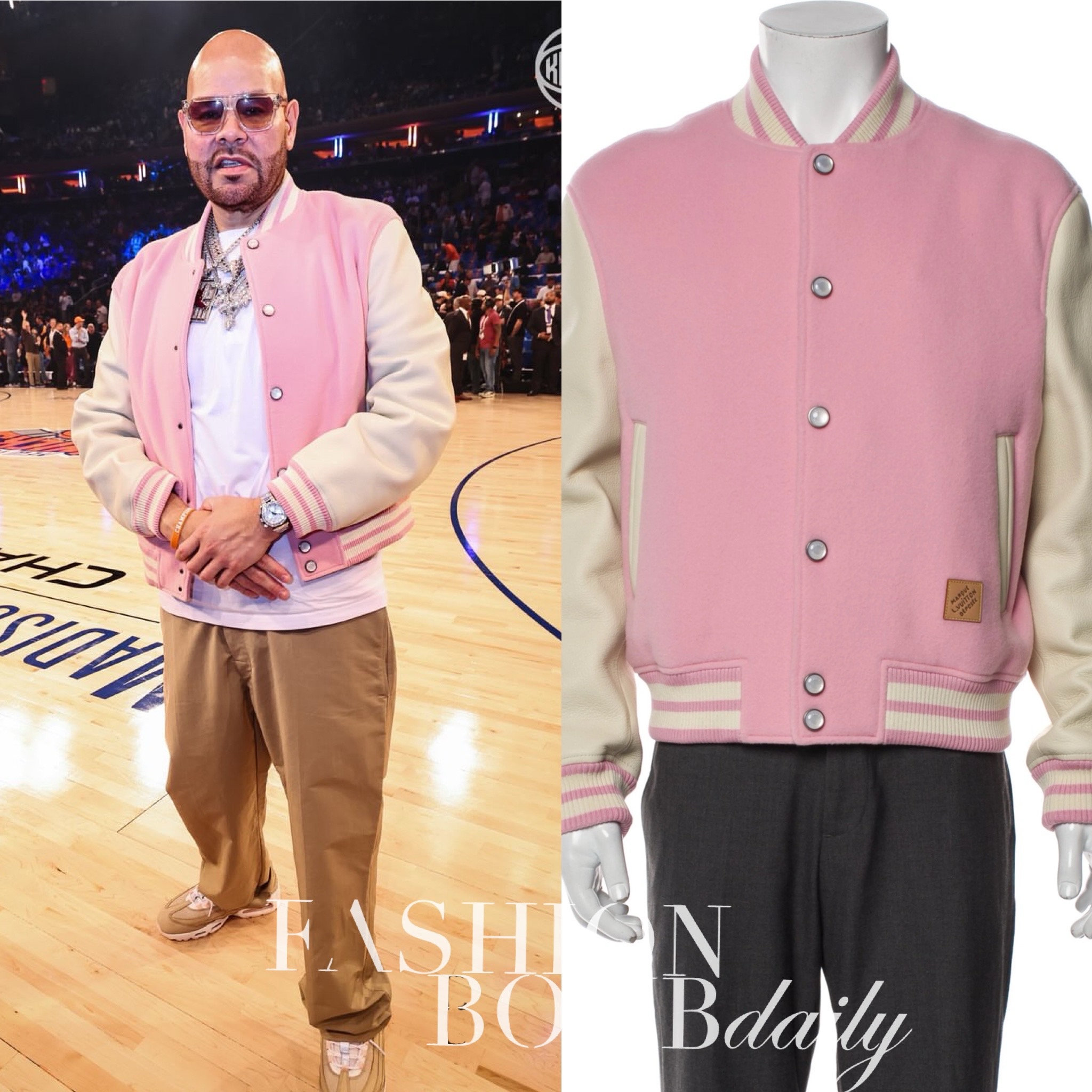 1 Azzy Milan And Dad Fat Joe Step Out In Louis Vuitton And A 250K Hermes Faubourg Birkin Bag At The New York Knicks NBA Finals