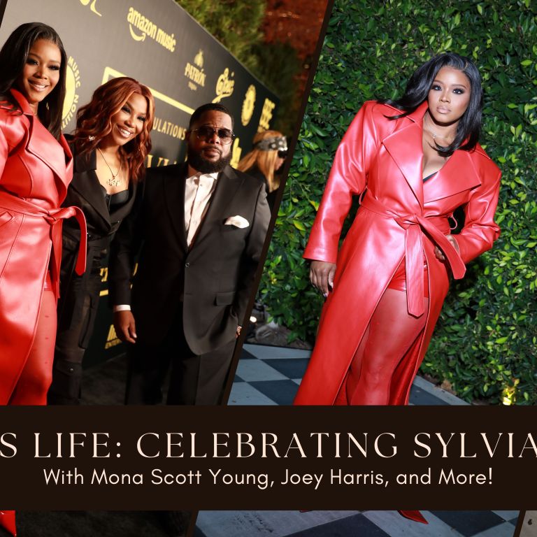 Claire’s Life: Celebrating Sylvia Rhone with Mona Scott Young, Joey Harris, and More in a Red Althea Mink Leather Coat