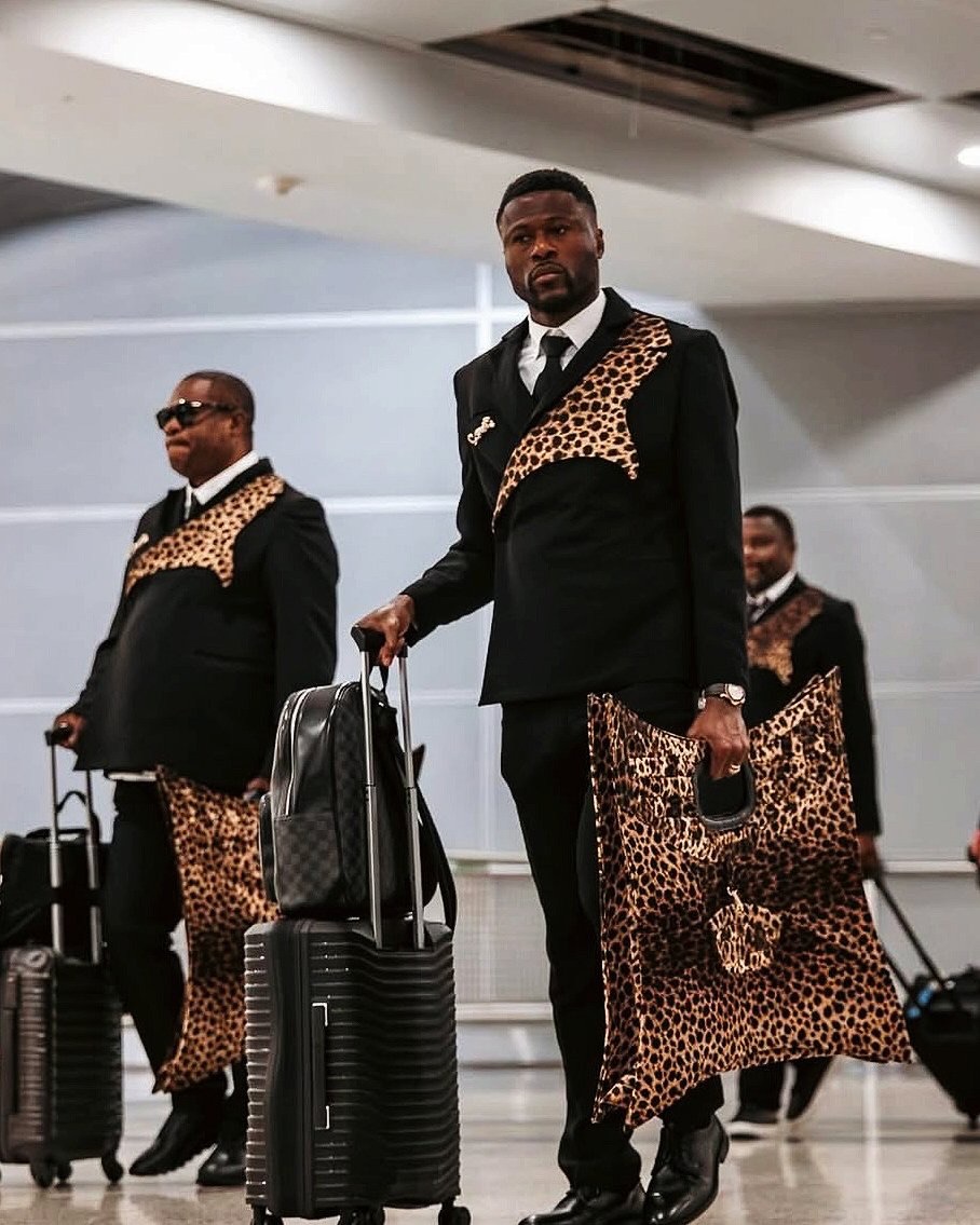 3 Democratic Republic Of Congo National Team Arrives At 2026 FIFA World Cup In Matching Leopard Print Suits By Alvin JMAK