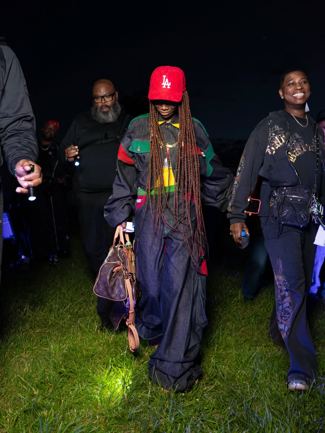 6 Monica Wore A Custom MCM Monogram Set And Brandy Wore A Custom Cross Colours Look At The Roots Picnic Pix Of Shad Moss Fabolous And More