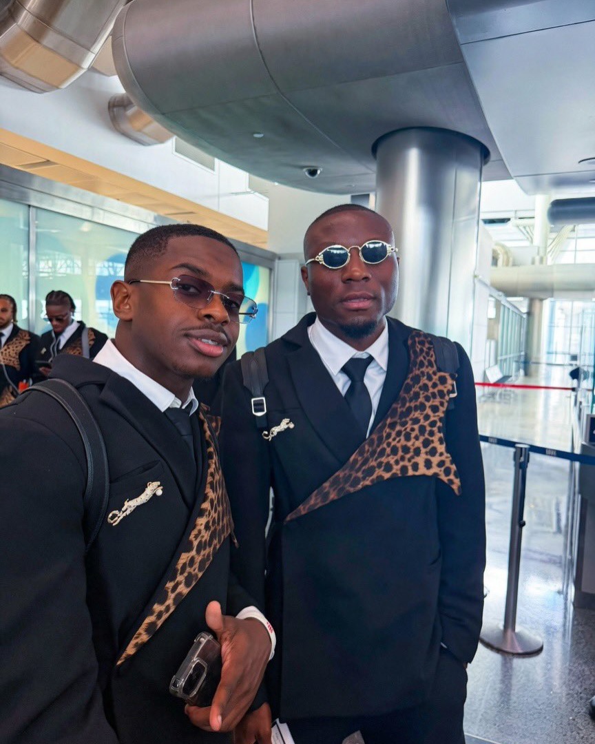 777878 Democratic Republic Of Congo National Team Arrives At 2026 FIFA World Cup In Matching Leopard Print Suits By Alvin JMAK