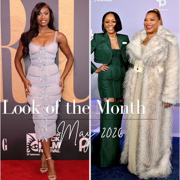 Look of the Month May 2026: Coco Jones in Geyanna Youness , Remy Ma’s Birthday Dress, Megan Thee Stallion at Miami Swim Week, and Queen Latifah at the AMA’s!