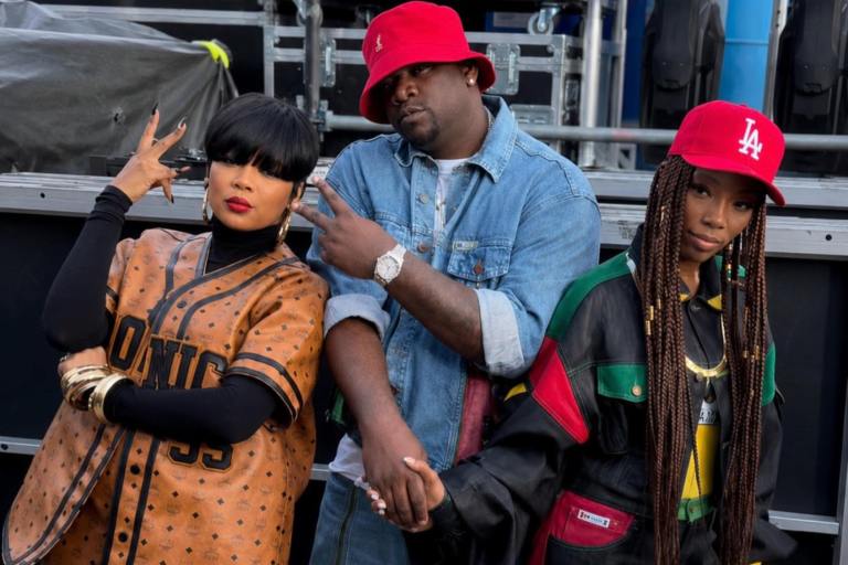 Monica Wore a Custom MCM Monogram Set and Brandy Wore a Custom Cross Colours Look at the Roots Picnic + Pix of Shad Moss, Fabolous, and More!