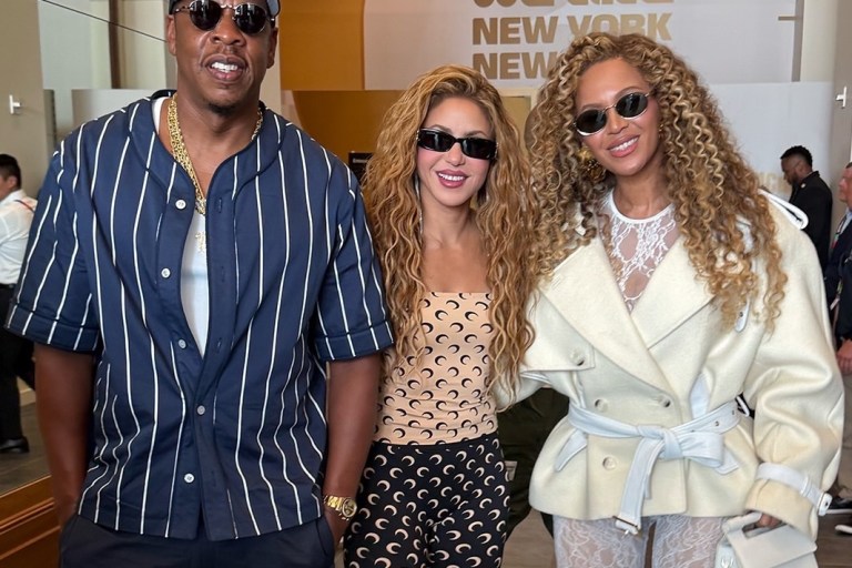 Beyonce Stuns in Custom Laquan Smith Cropped Trench Coat and Lace Catsuit at FIFA World Cup 2026 Final Alongside Jay-Z and Shakira