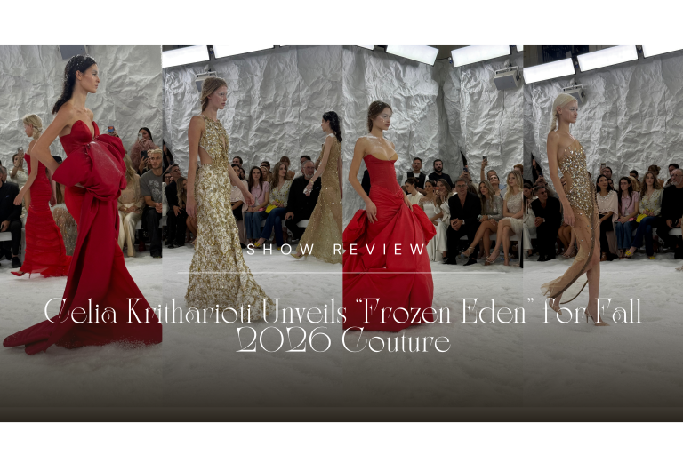 Celia Kritharioti Unveils “Frozen Eden” for Fall 2026 Couture, and Jennifer Lopez Stops the Show Before It Even Starts
