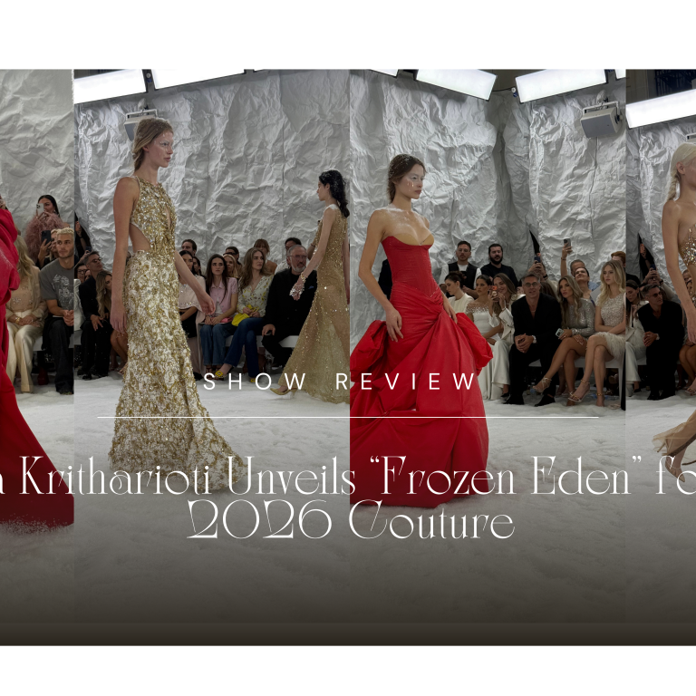 Celia Kritharioti Unveils “Frozen Eden” for Fall 2026 Couture, and Jennifer Lopez Stops the Show Before It Even Starts