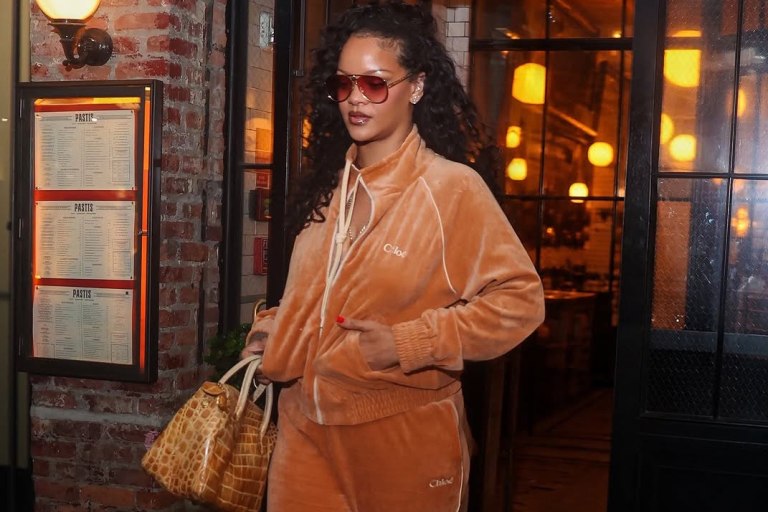 Rihanna Kept It Cozy in a Chloé Tracksuit While Out in NYC