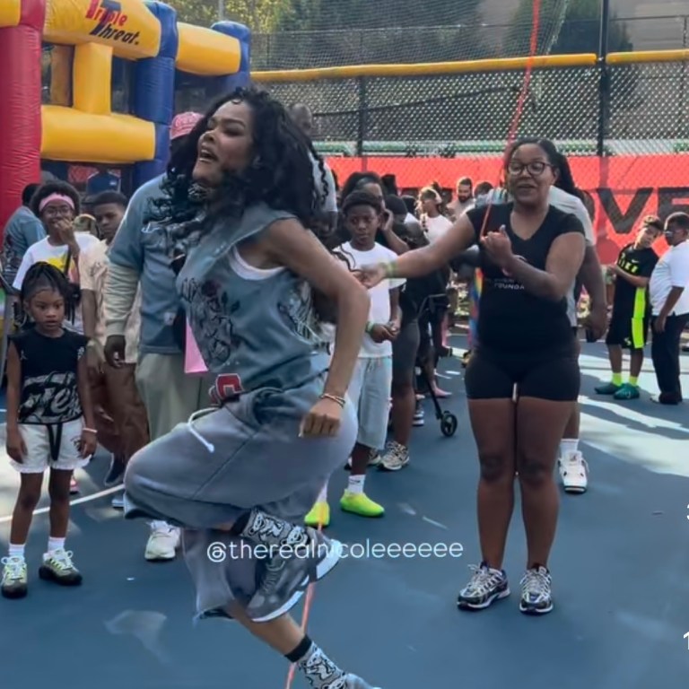 Teyana Taylor Shows Off Her Double Dutch Skills at TEY Foundation Event