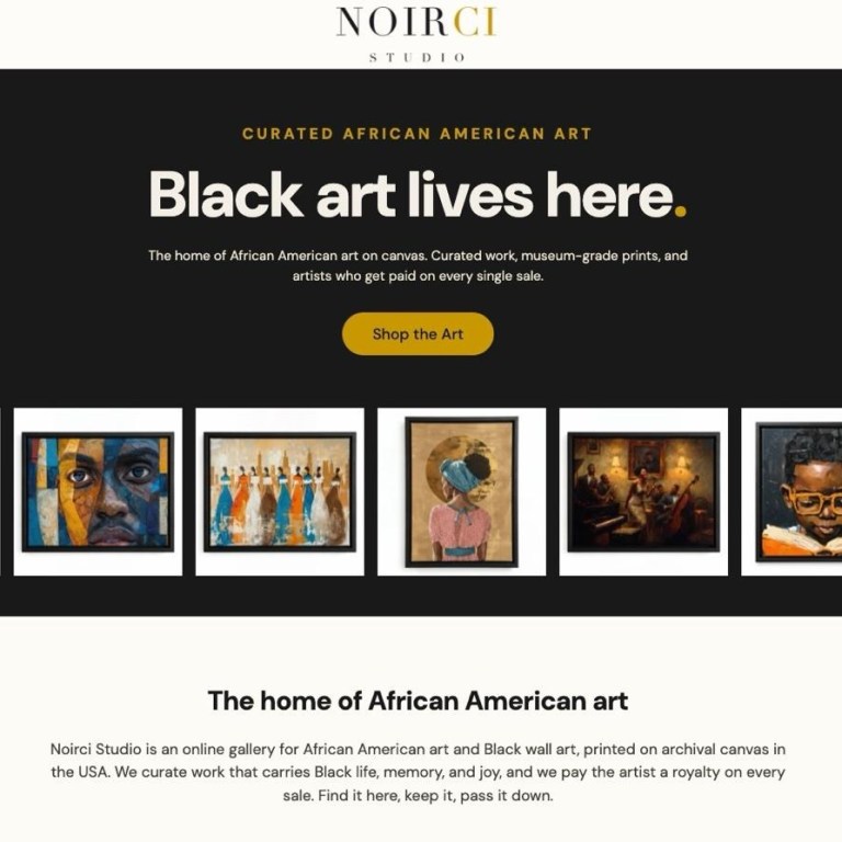 Noirci Studio Is the Black-Owned Online Shop Making African American Wall Art Prints Collectible