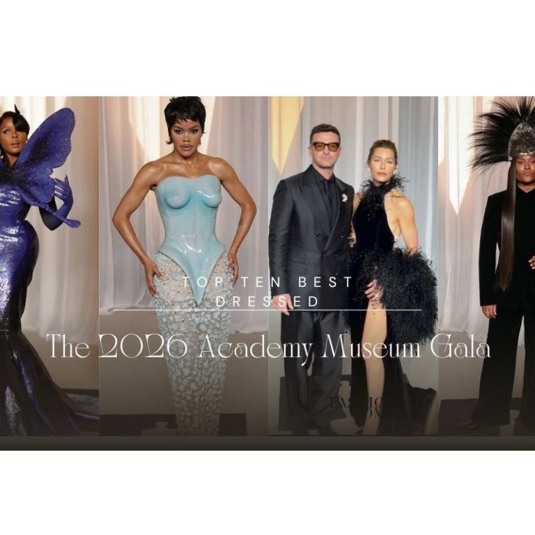 The 10 Best Dressed Stars at the 2026 Academy Museum Gala: Jessica Biel in Tamara Ralph, Teyana Taylor in Schiaparelli, Kim in Vintage Balenciaga, And More!